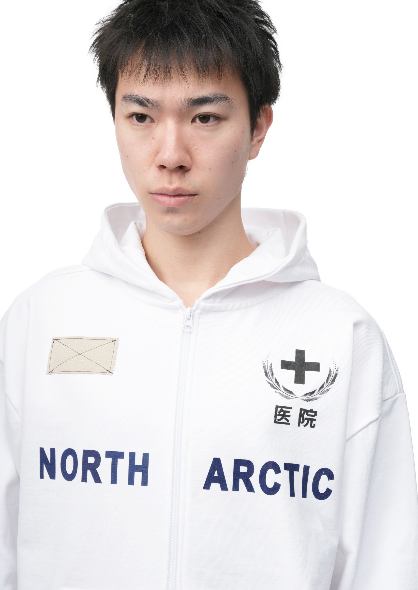 NORTH ARCTIC ZIP WHITE