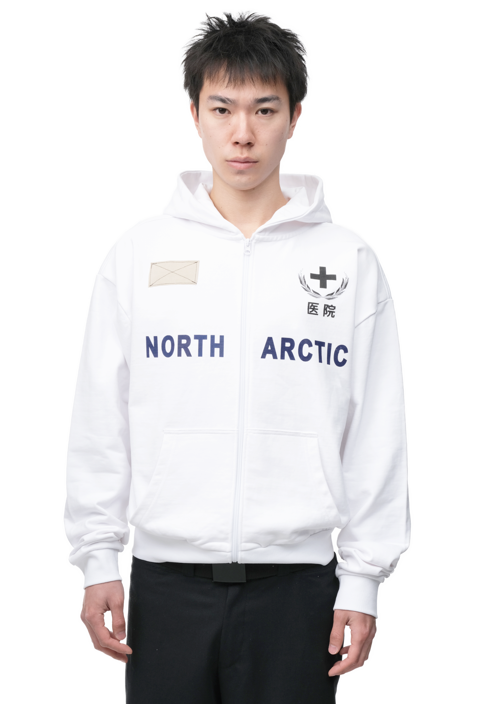 NORTH ARCTIC ZIP WHITE