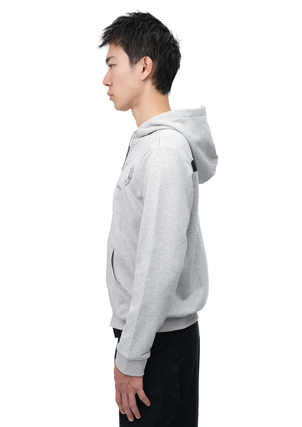 SLIM FIT ZIP-UP GREY