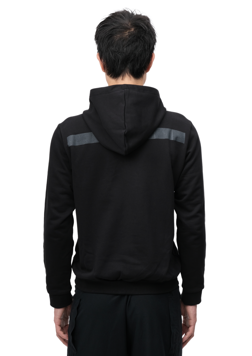 SLIM FIT ZIP-UP BLACK
