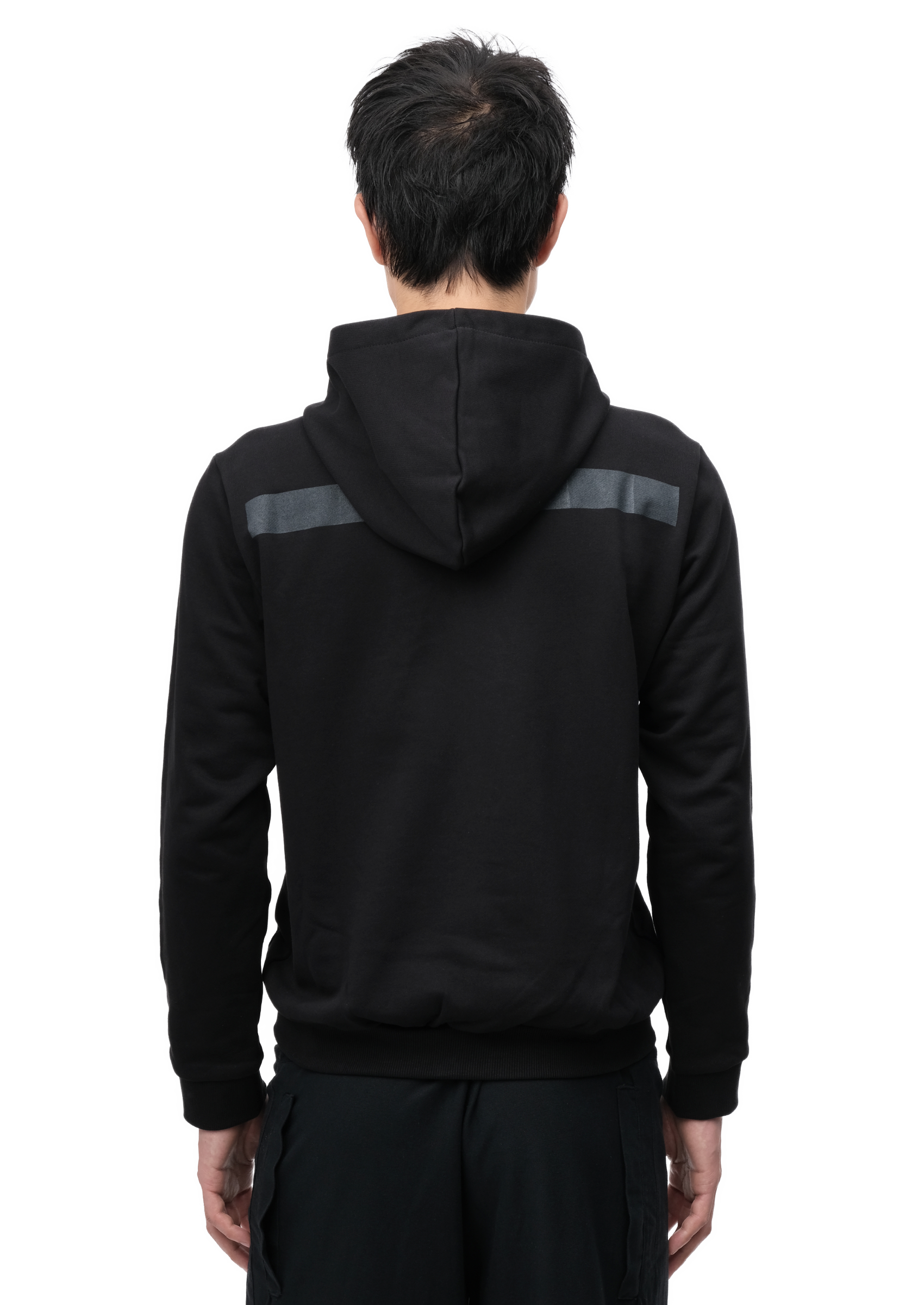SLIM FIT ZIP-UP BLACK