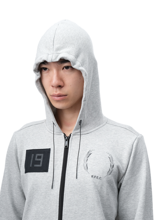SLIM FIT ZIP-UP GREY